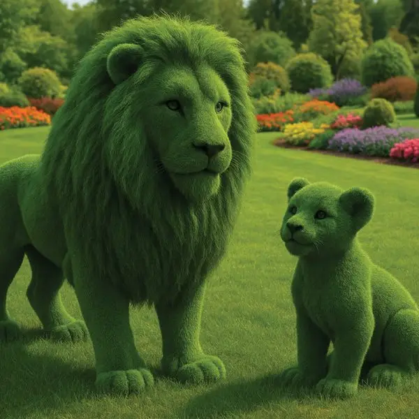 Grass sculptures