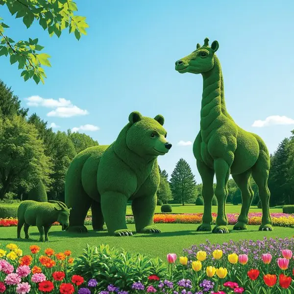 Grass sculptures