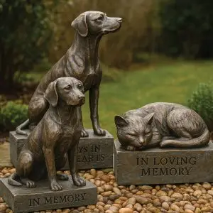 custom memorial sculpture pet dog and cat and more